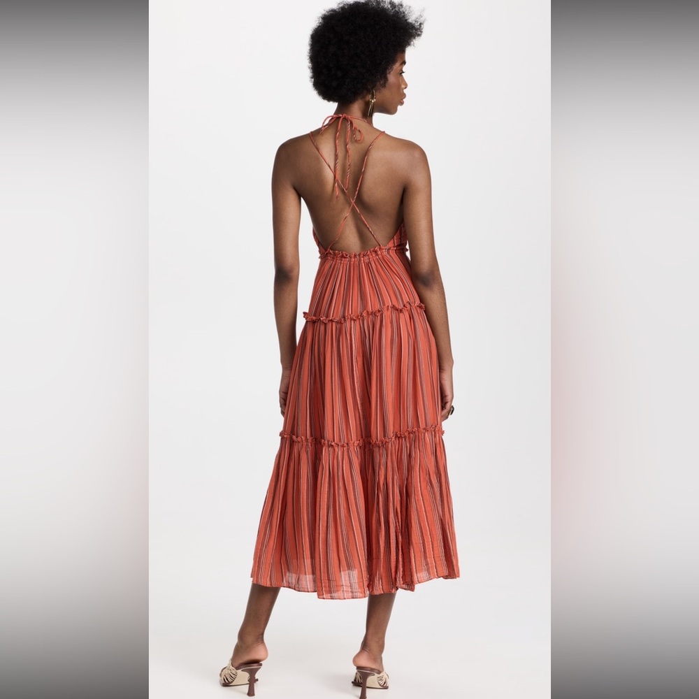 Ulla Johnson Giulietta Dress Porto Red Size 12 NWT! $490 - Picture 4 of 14